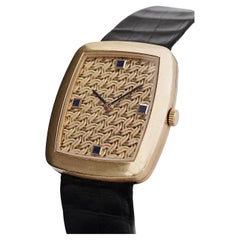 Audemars Piguet, probablement une montre-bracelet unique en or Y 18 carats et lapis-lazuli, vers 1955