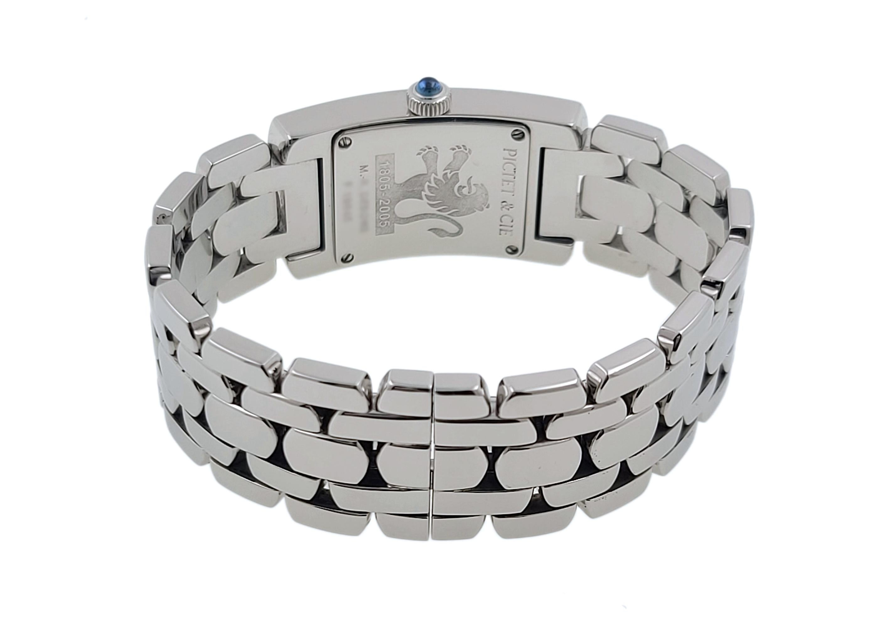Audemars Piguet Promesse 12 Diamanten Stahlblaues Zifferblatt 1156ST Millenary Royal Oak Damen