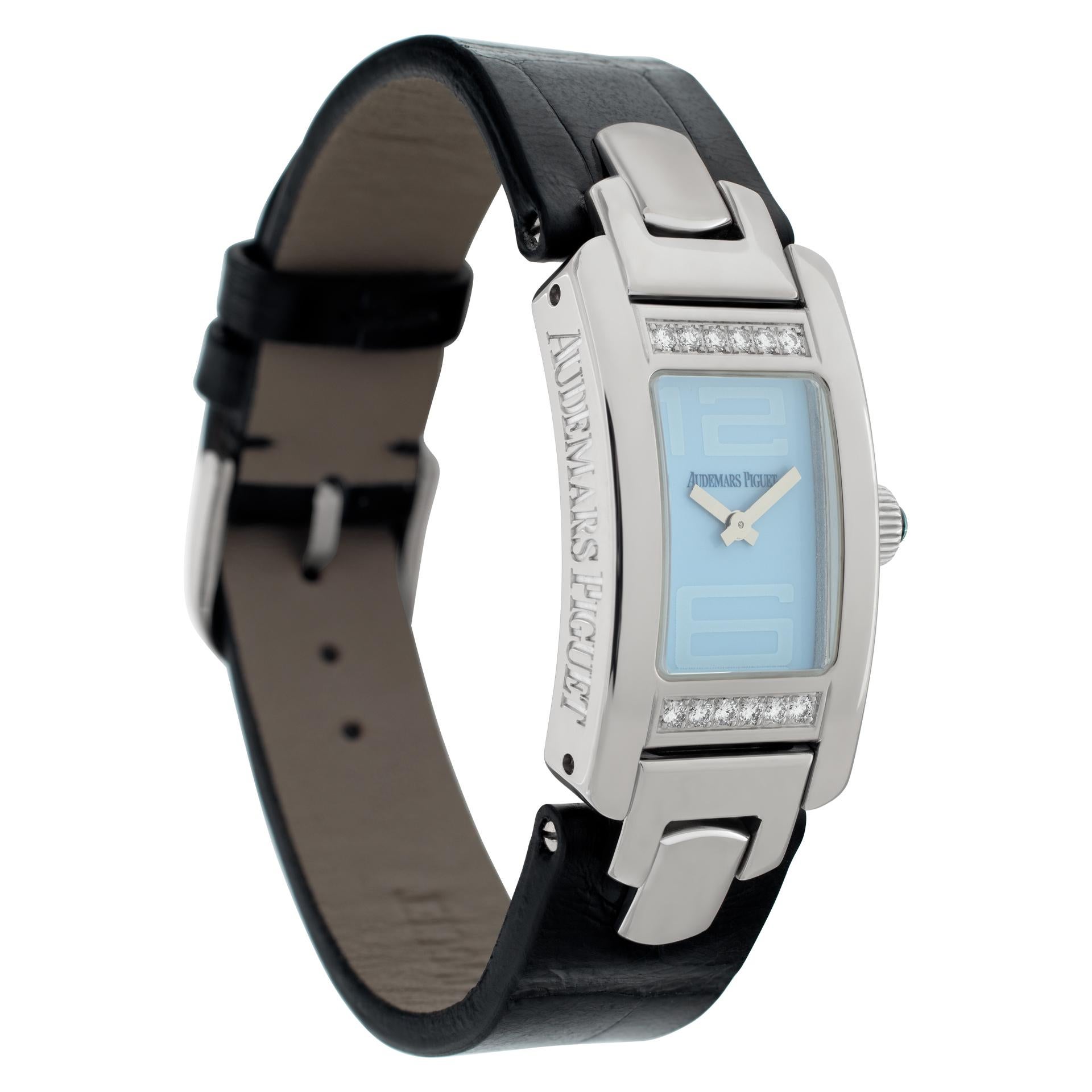 Audemars Piguet Promesse 18k white gold wristwatch Ref 67461bczza023lz01 In Excellent Condition For Sale In Surfside, FL