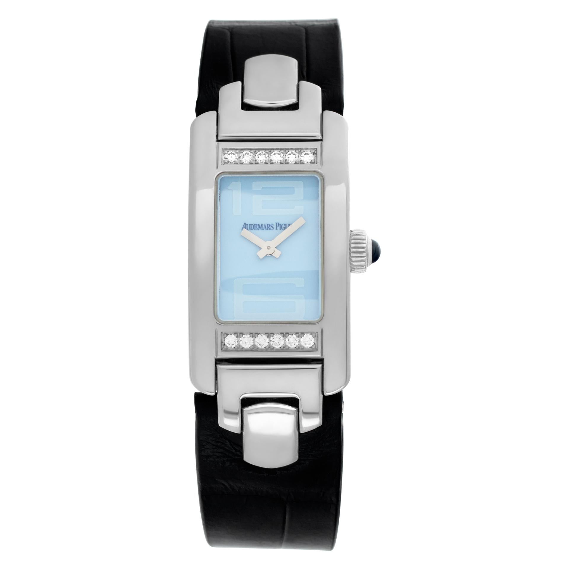 Audemars Piguet Promesse 18k white gold wristwatch Ref 67461bczza023lz01 For Sale