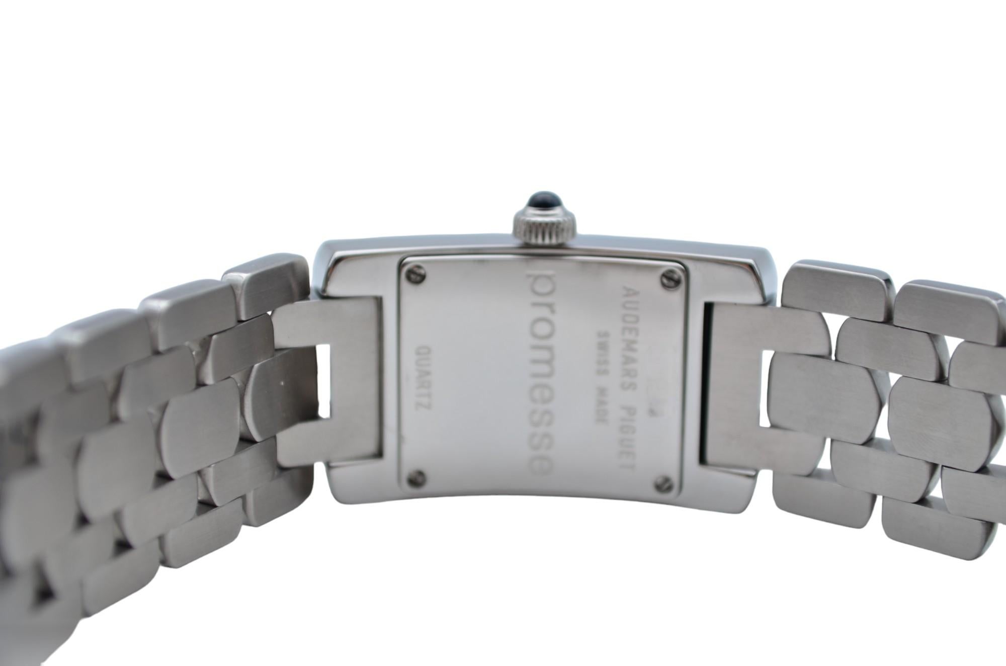 Audemars Piguet Promesse 18x32mm Steel Blue Dial Quartz Ref 67259ST.ZZ.1156ST.03 7