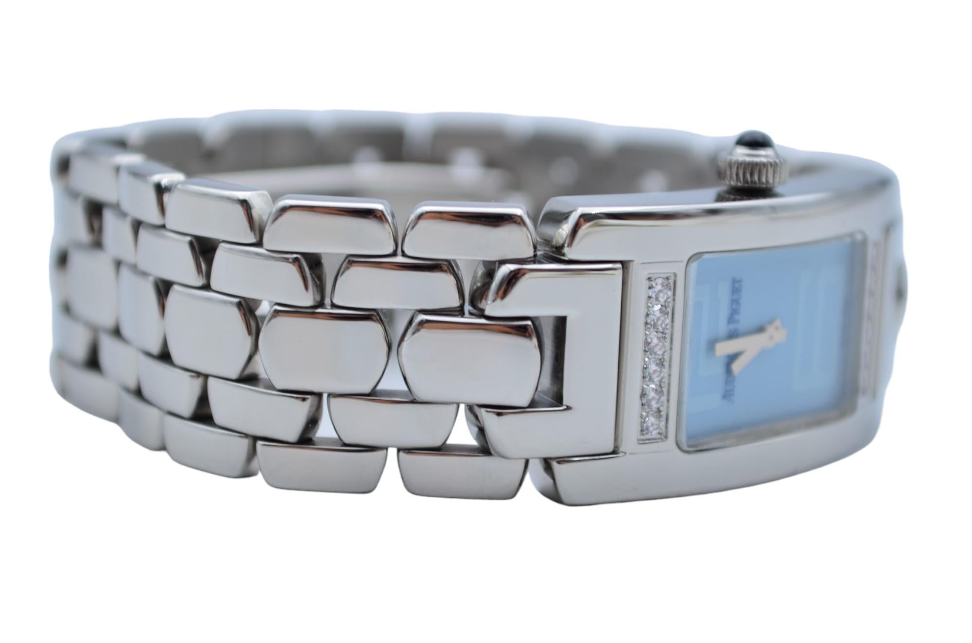 Audemars Piguet Promesse 18x32mm Steel Blue Dial Quartz Ref 67259ST.ZZ.1156ST.03 5