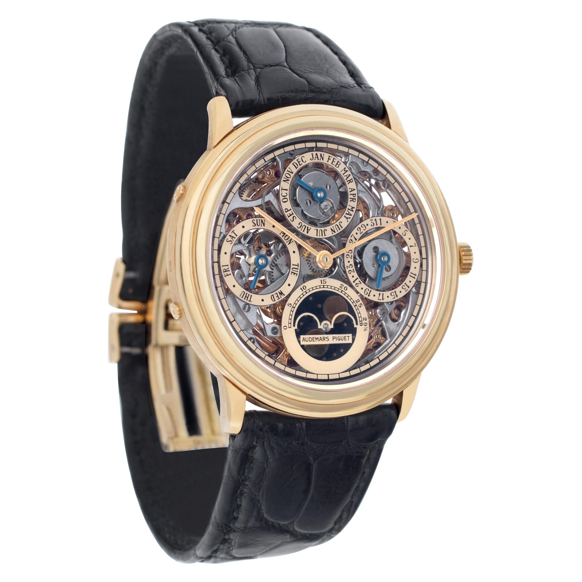 Audemars Piguet Quantième 36mm 25668 BA In Excellent Condition In Surfside, FL