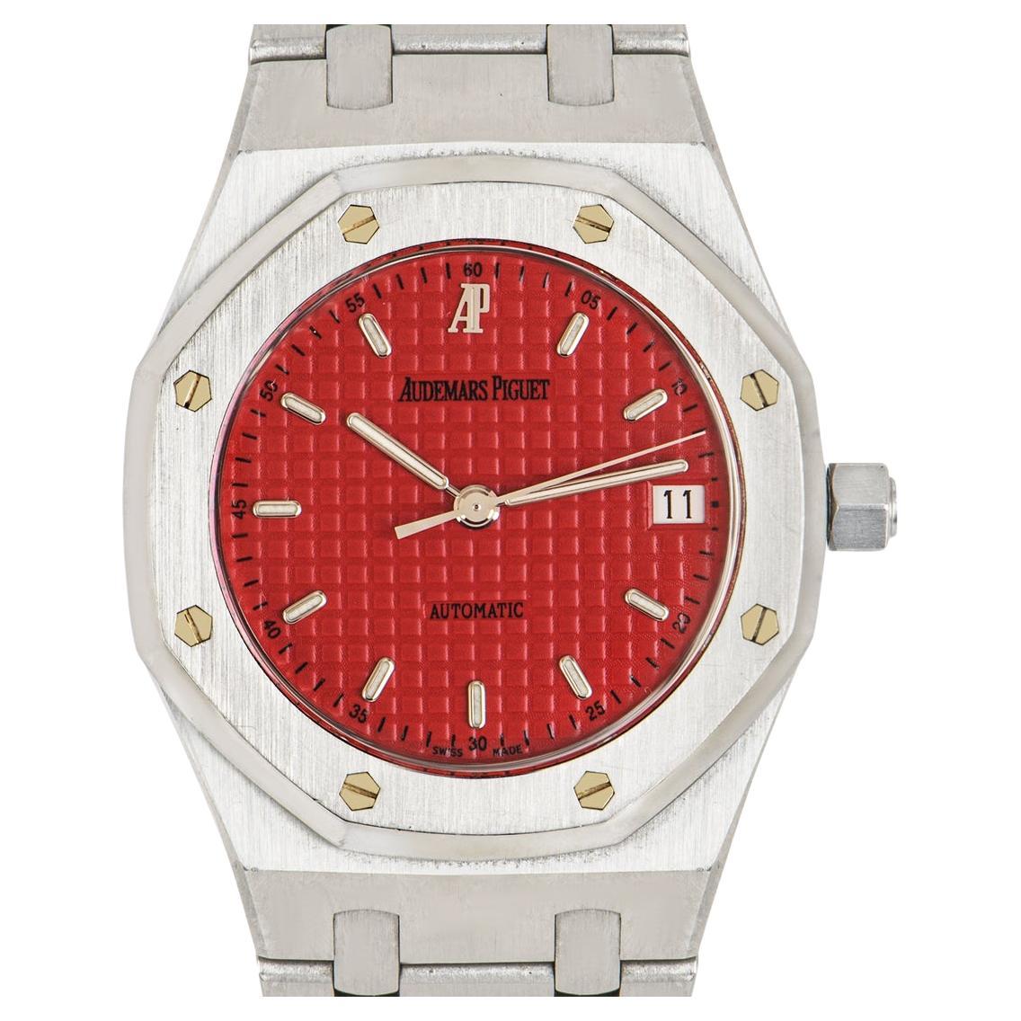 One of the rarer 14790's, this stainless steel Royal Oak by Audemars Piguet is a third series model, being produced from around 2000 to 2005. With only a handful being made for Ferrari and coming to market, believed to be as little as 10, this
