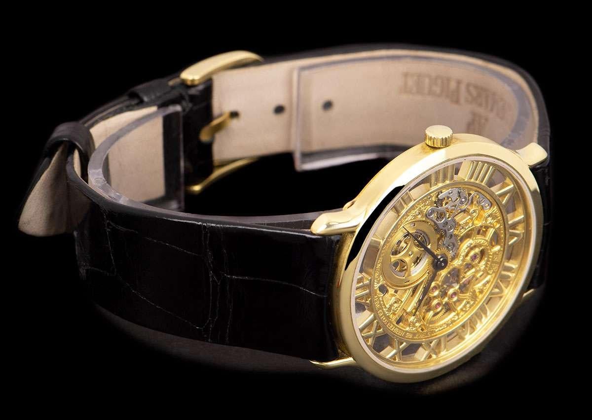Audemars Piguet Rare Skeleton Dial Yellow Gold B&P 14958 BA 1