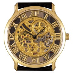 Vintage Audemars Piguet Rare Skeleton Dial Yellow Gold B&P 14958 BA