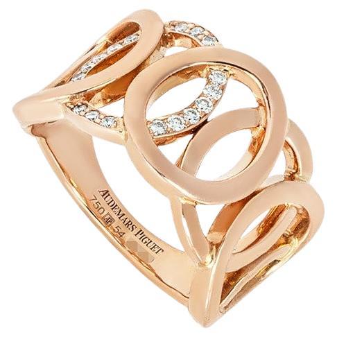 Audemars Piguet Rose Gold Diamond Millenary Ring