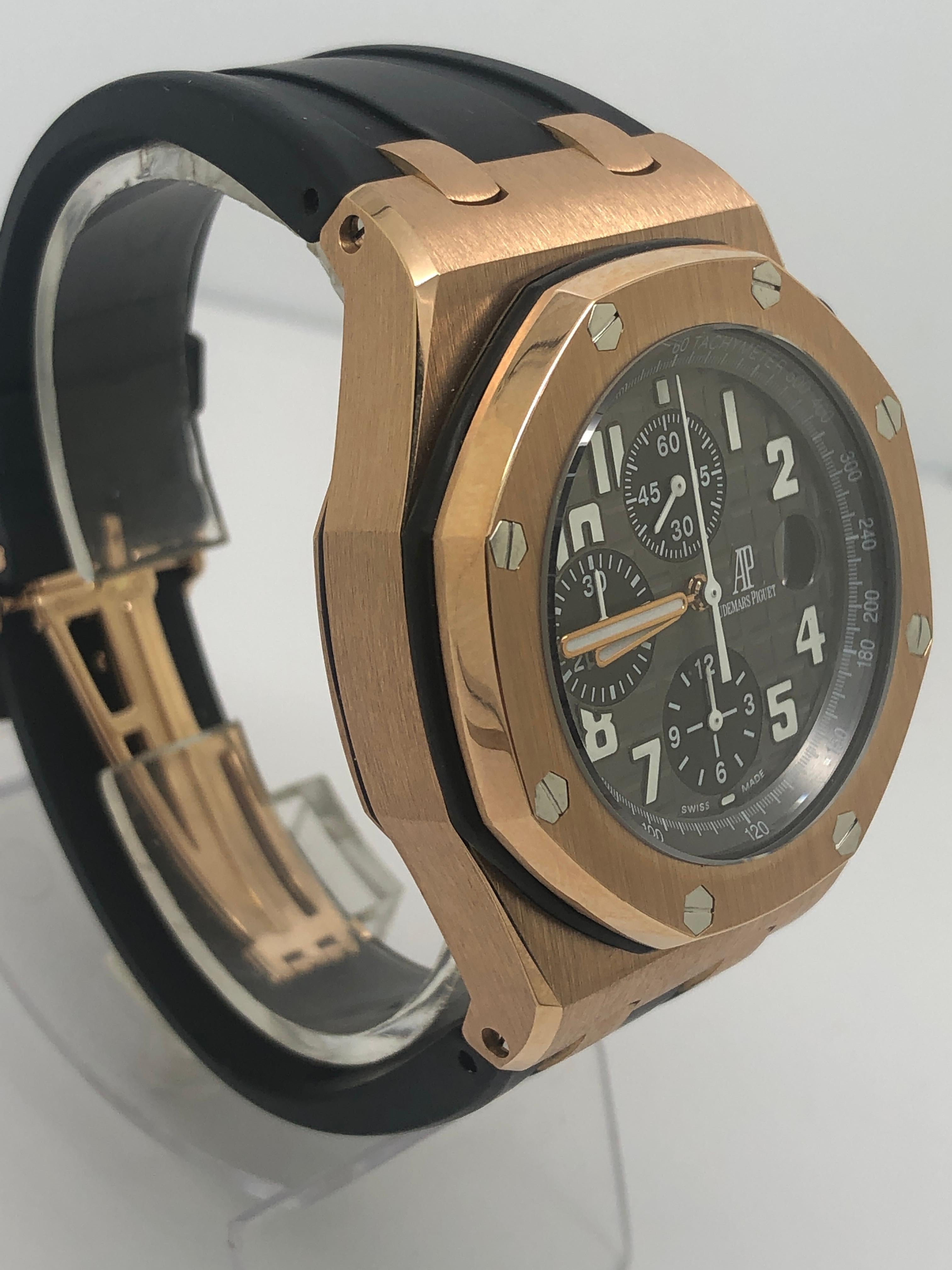 Audemars Piguet Montre Offshore en or rose Excellent état - En vente à New York, NY