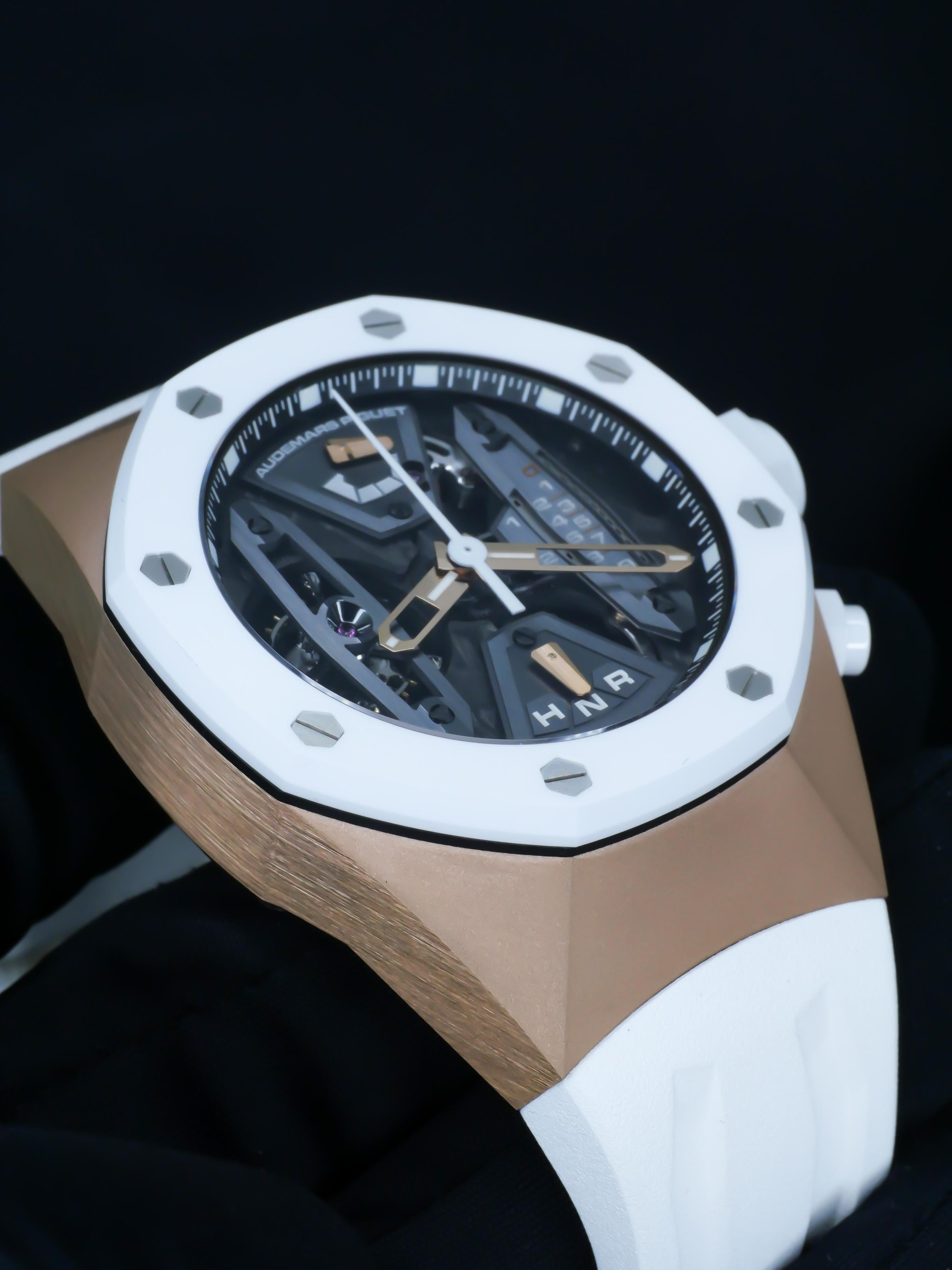 Audemars Piguet Rose Gold Royal Oak Concept Tourbillon Wristwatch For Sale 6