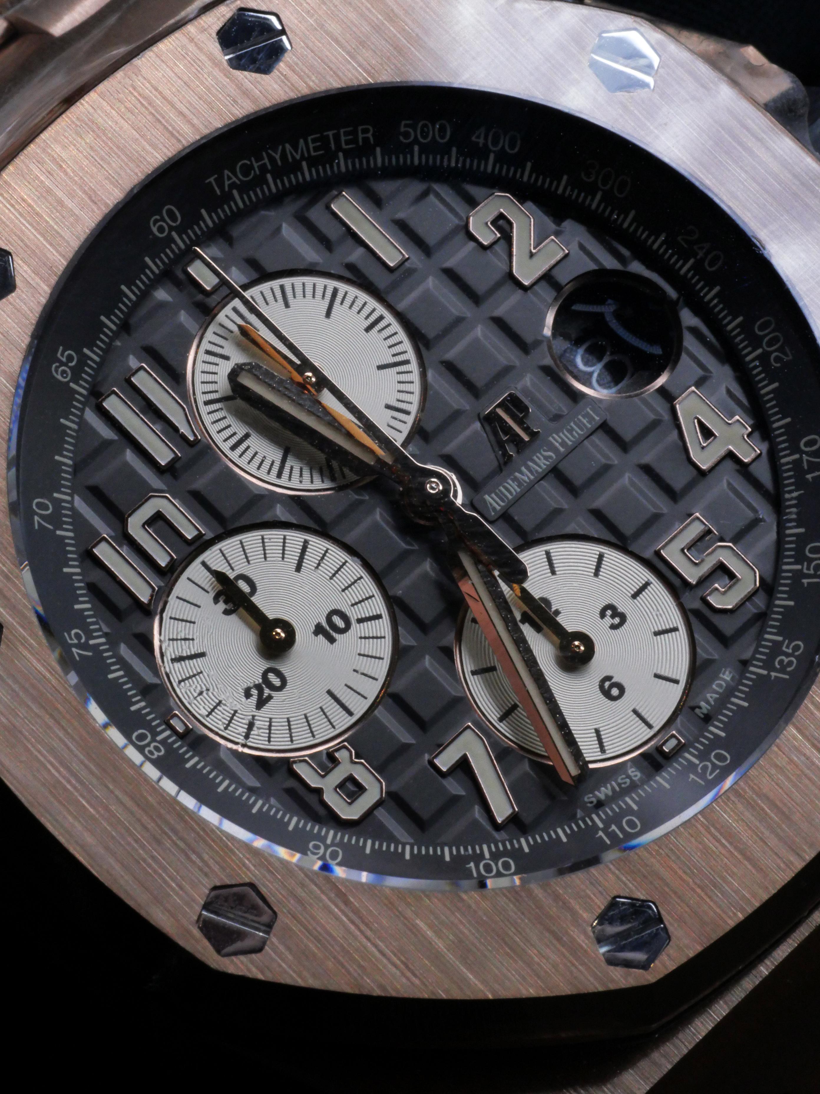 Audemars Piguet Rose Gold Royal Oak Offshore Chronograph Automatic Wristwatch In New Condition For Sale In MELBOURNE, AU