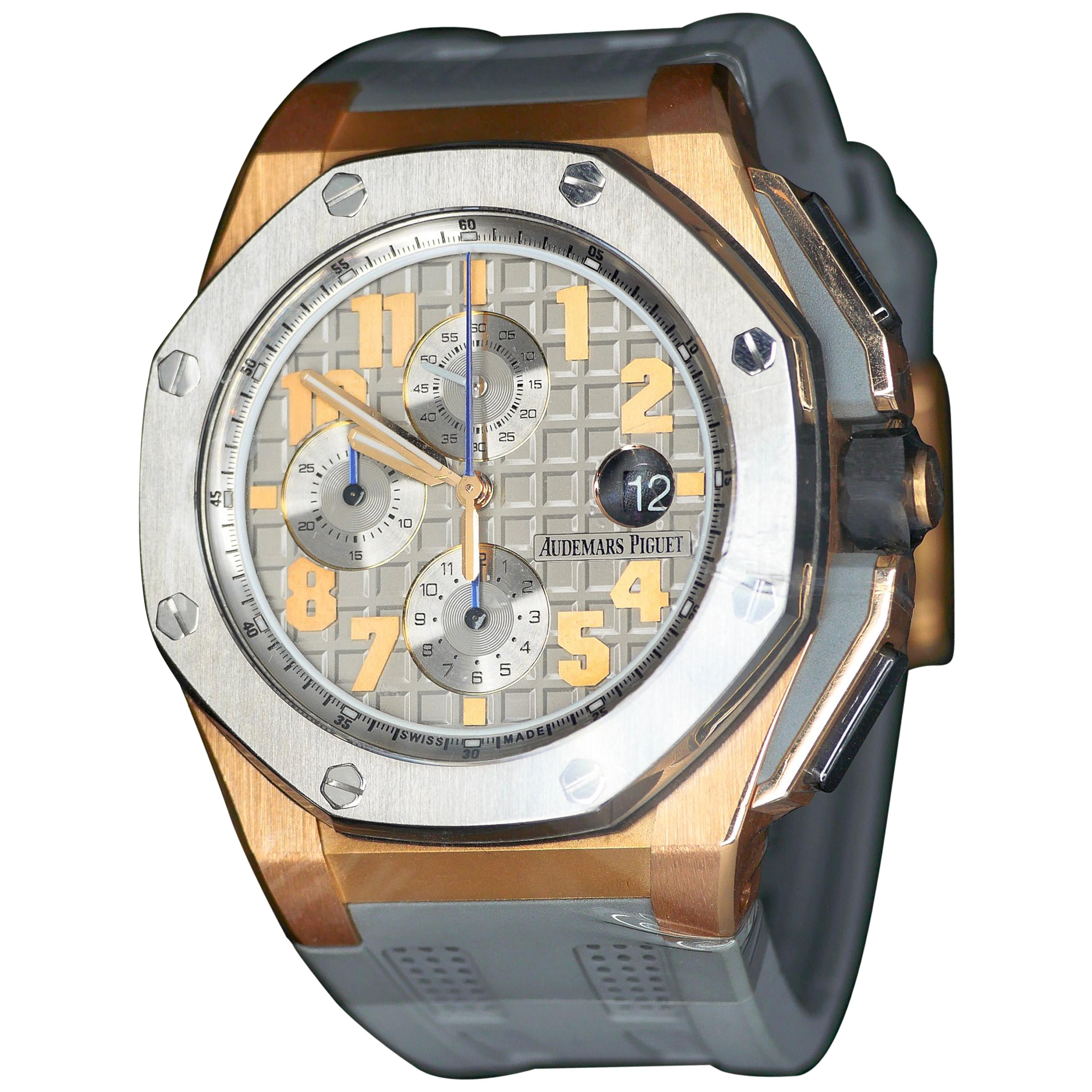 Audemars Piguet Rose Gold Royal Oak Offshore Ltd Ed Lebron James Wristwatch For Sale