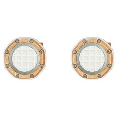 Used Audemars Piguet Rose Gold & Rubber Royal Oak Cufflinks