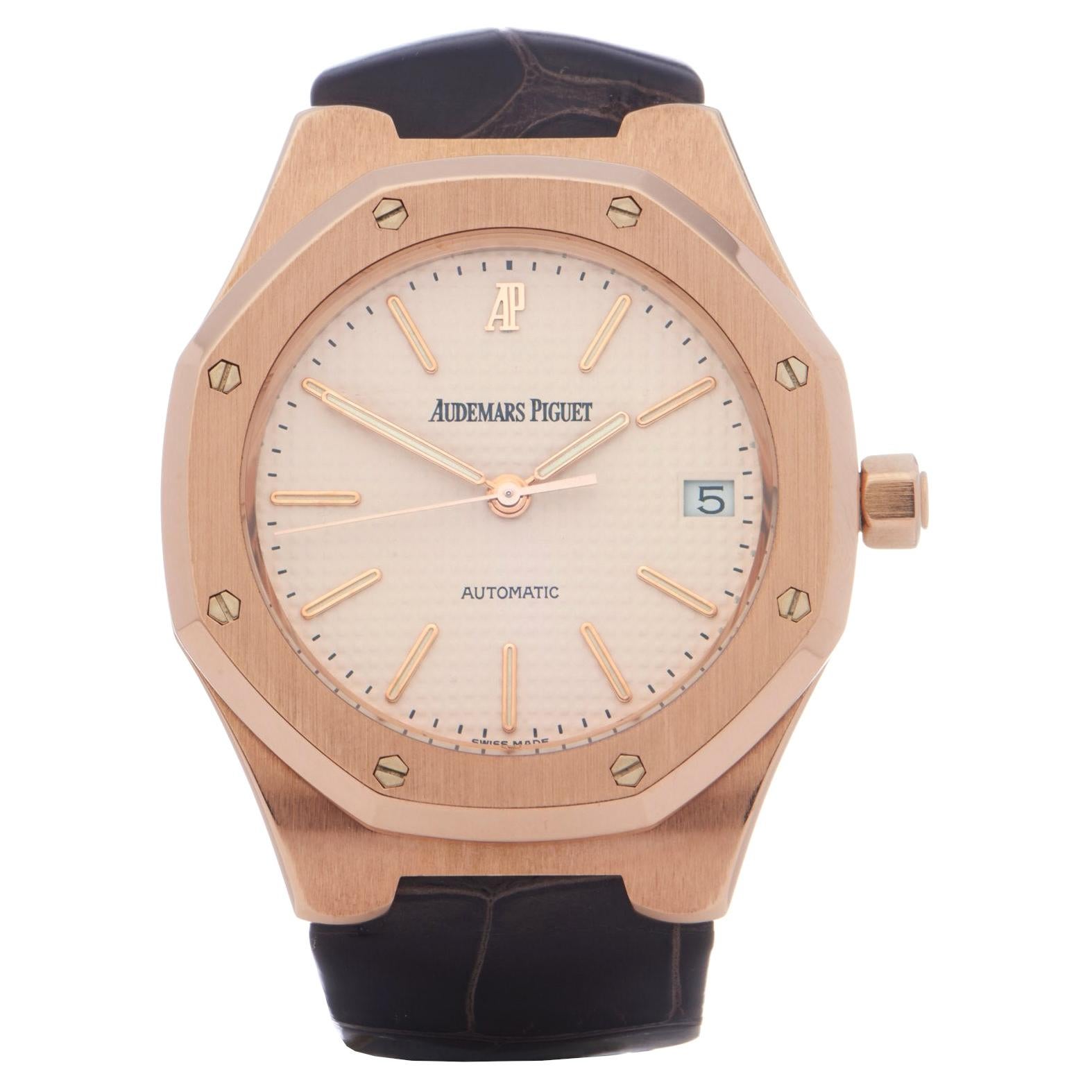 Audemars Piguet Royal Oak 0 14800R Men Rose Gold 18K Watch