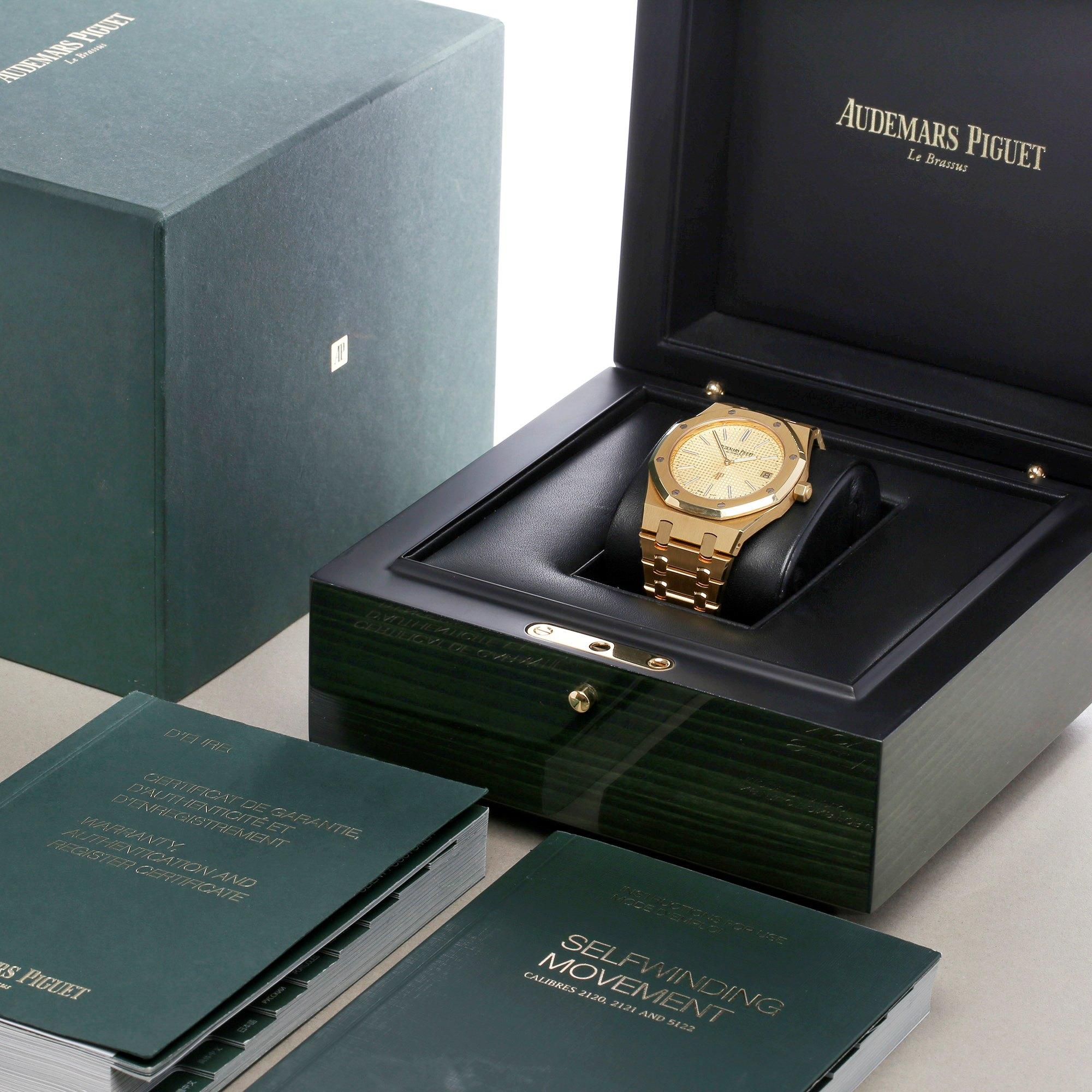 Audemars Piguet Royal Oak 0 15202BA Men Yellow Gold Boutique Only Edition Watch 3