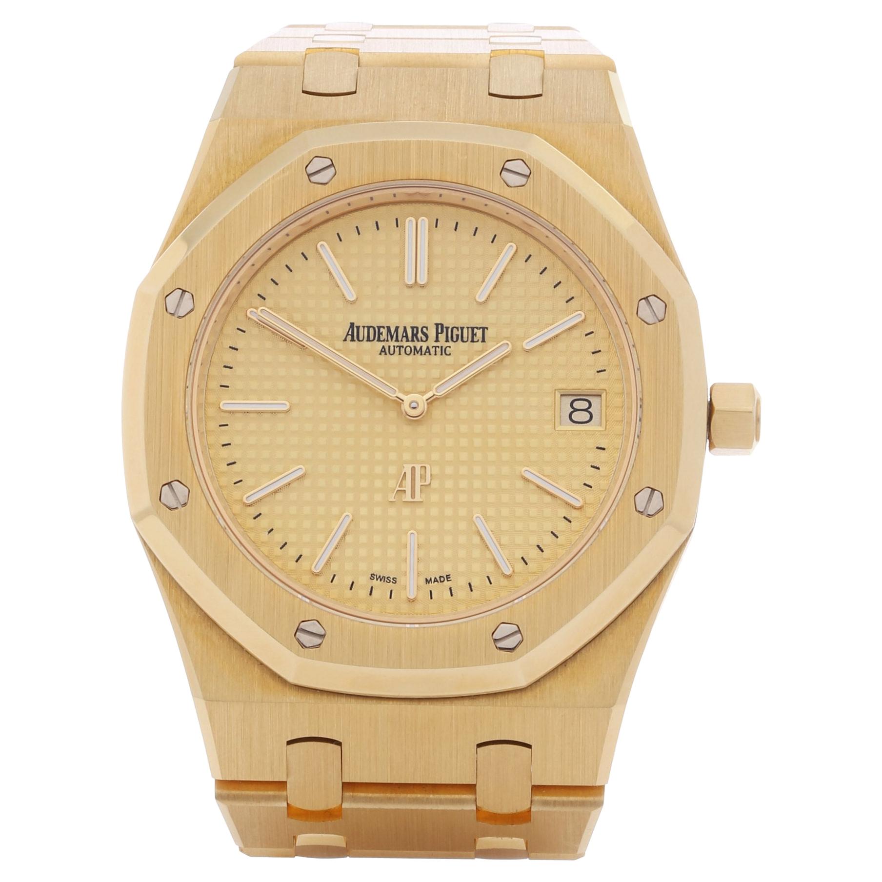 Audemars Piguet Royal Oak 0 15202BA Men Yellow Gold Boutique Only Edition Watch