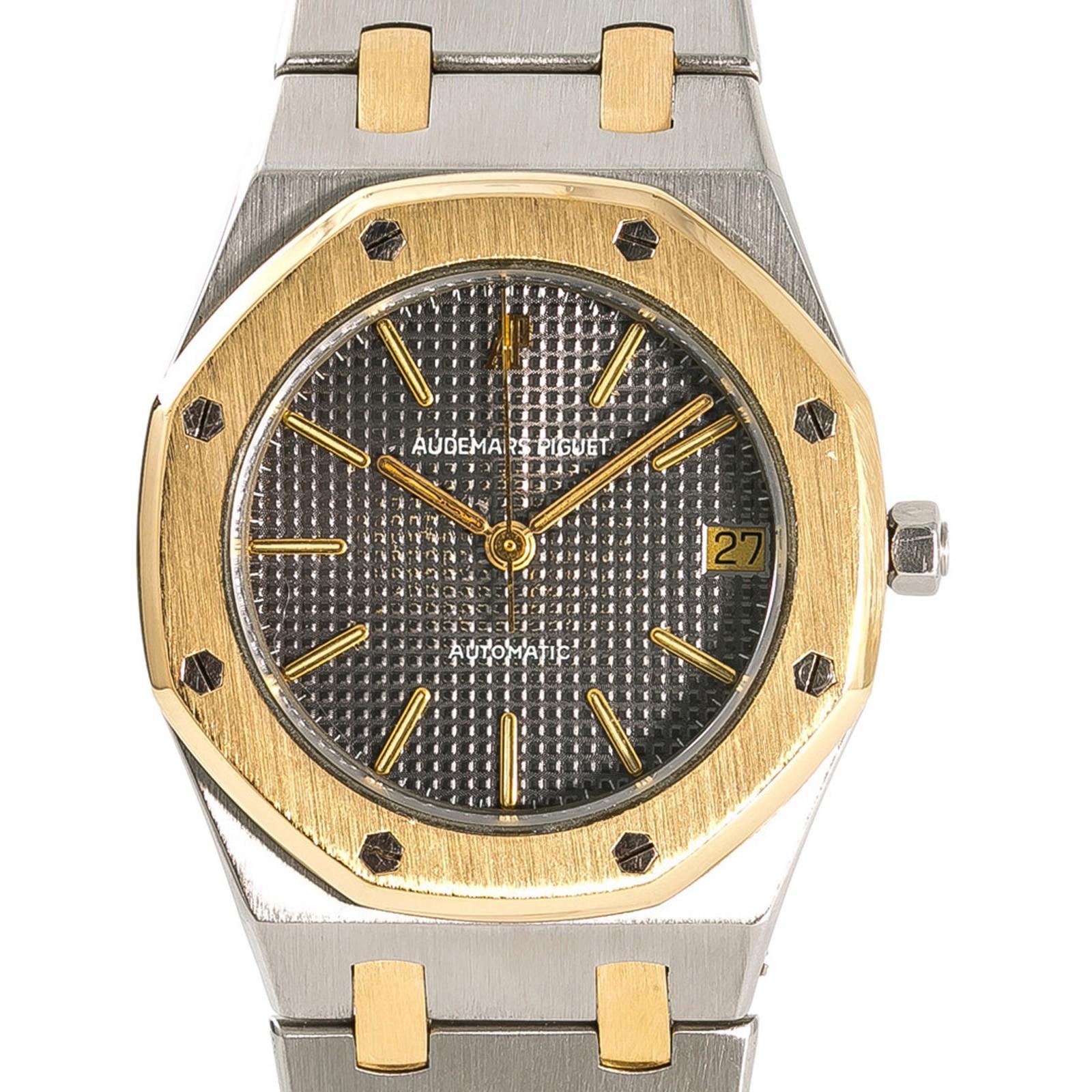 Audemars Piguet Royal Oak Reference #:14700SA. Audemars Piguet Royal Oak 14700SA Mens Automatic Watch 18k Two Tone 36mm. Verified and Certified by WatchFacts. 1 year warranty offered by WatchFacts.
