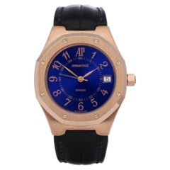 Audemars Piguet Royal Oak 14800OR Men's Rose Gold Royal Blue Watch