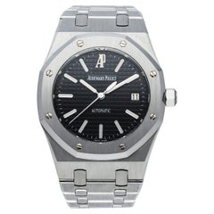 Audemars Piguet Royal Oak 15300ST Black Dial Mens Watch Box Papers