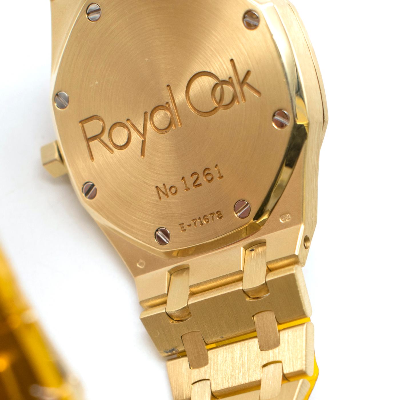 Audemars Piguet Royal Oak 18 Karat Gold Watch 4