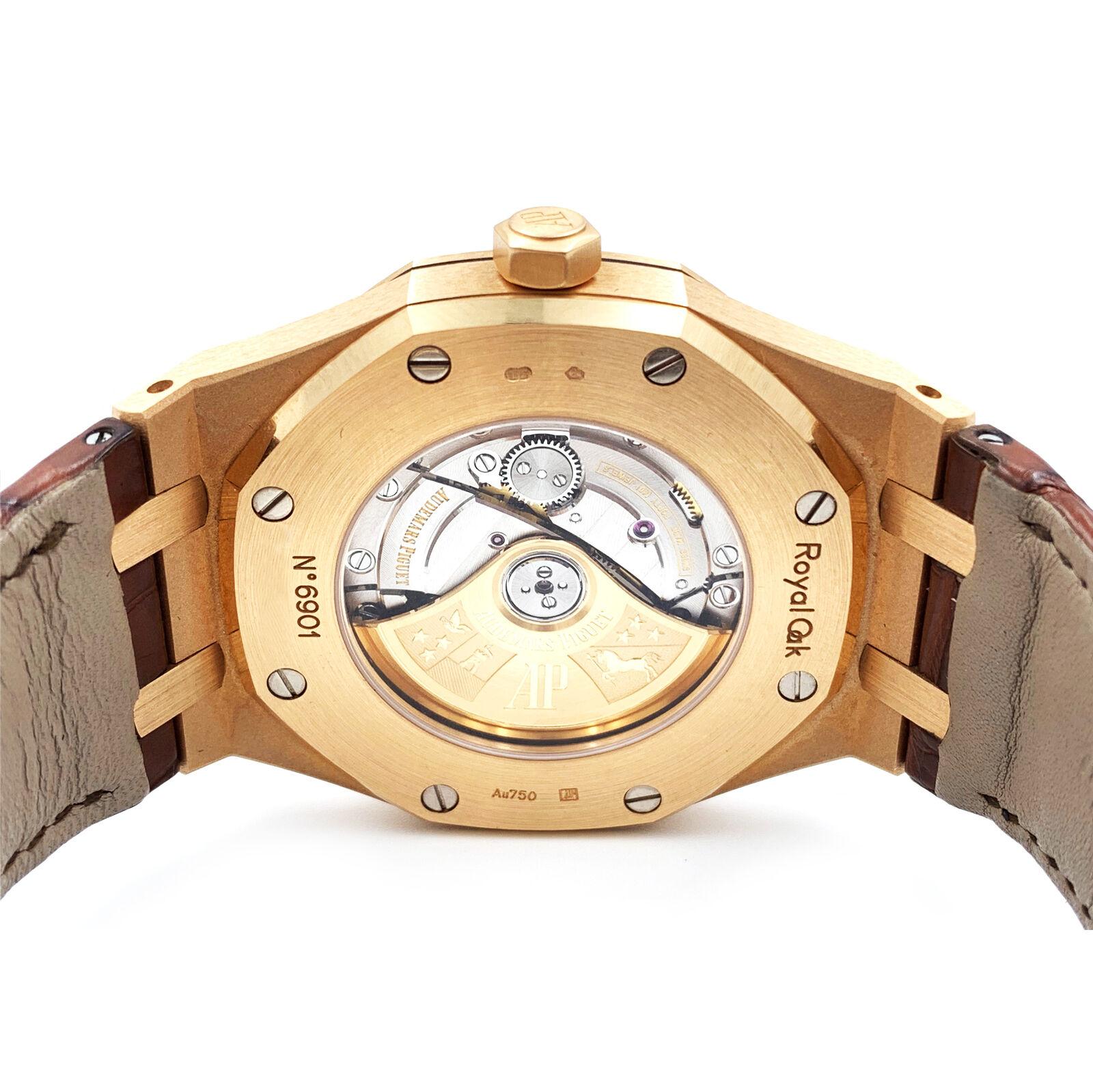 ap rose gold leather strap