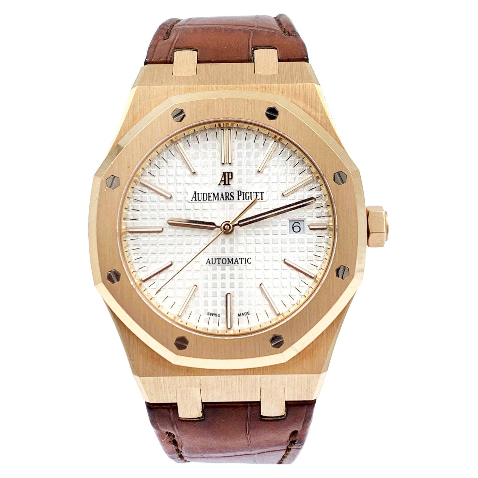 Audemars Piguet Royal Oak 18 Karat Rose Gold Automatic 15400OR.OO.D088CR.01