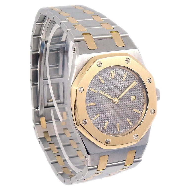 AUDEMARS PIGUET Edelstahl-Armbanduhr Royal Oak 18K Gold für Herren und  Damen im Angebot bei 1stDibs