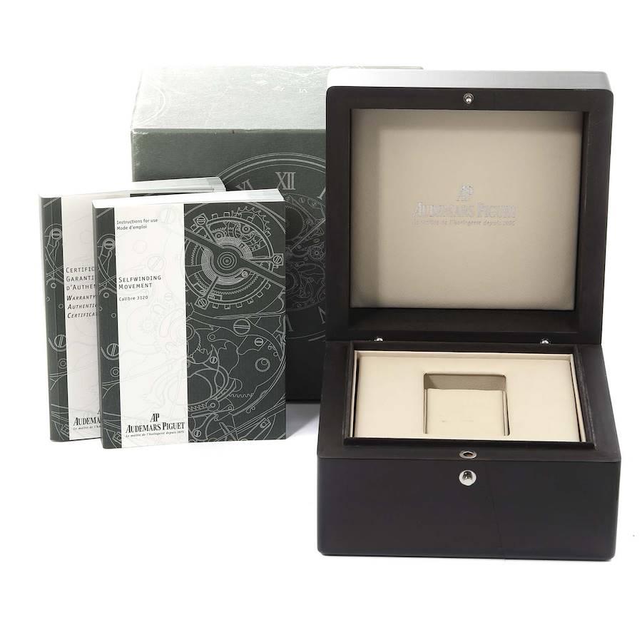 Audemars Piguet Royal Oak 18k Rose Gold Black Dial Watch 15300OR Box Papers 1