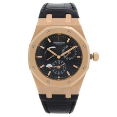 Audemars Piguet Royal Oak 18k Rose Gold Dual Time Men Watch 26120OR.OO.D002CR.01