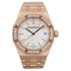 Audemars Piguet Royal Oak 18k Rose Gold Silver Dial Watch 15551OR.ZZ.1356OR.01
