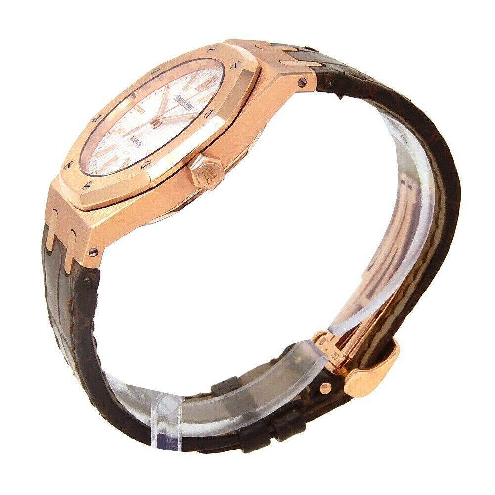 Audemars Piguet Royal Oak 18k Rose Gold Watch Automatic 15300OR.OO.D088CR.02 In Excellent Condition For Sale In New York, NY