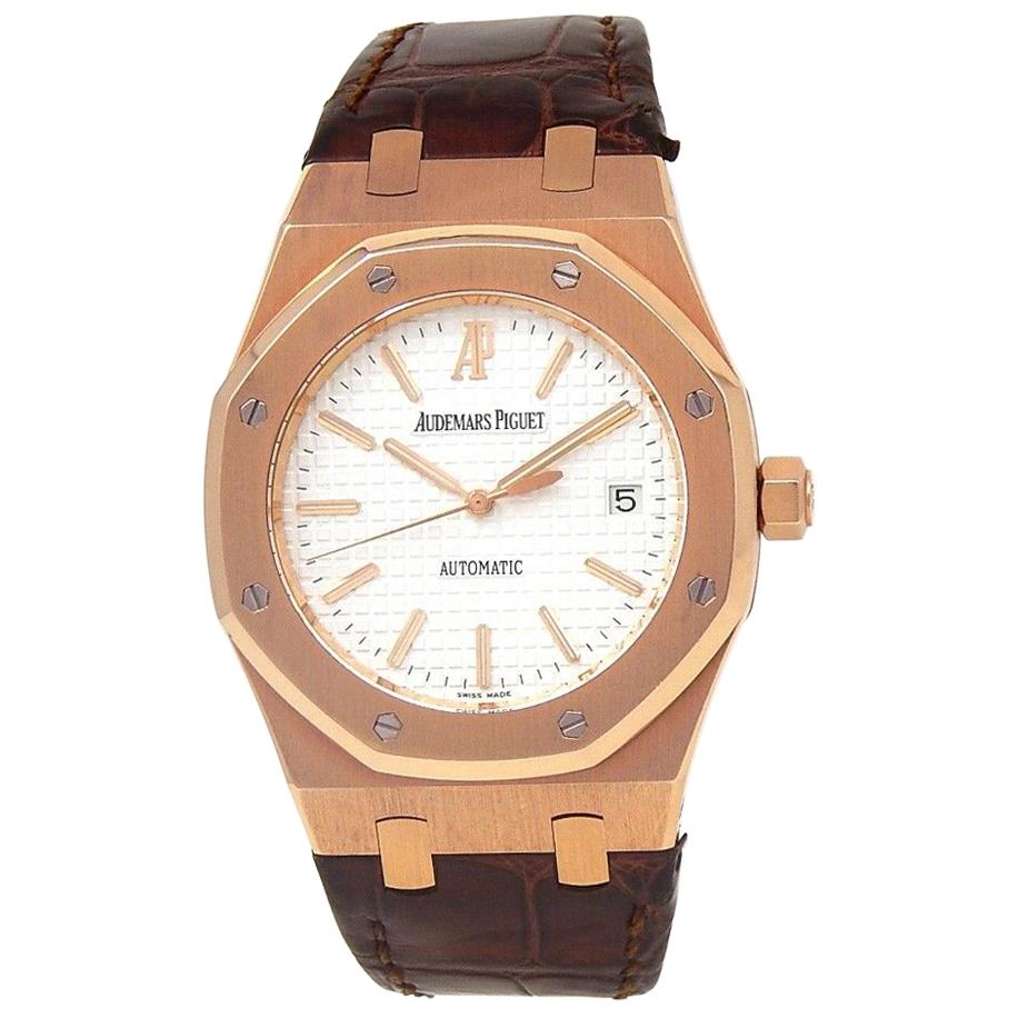 Audemars Piguet Royal Oak 18k Rose Gold Watch Automatic 15300OR.OO.D088CR.02 For Sale