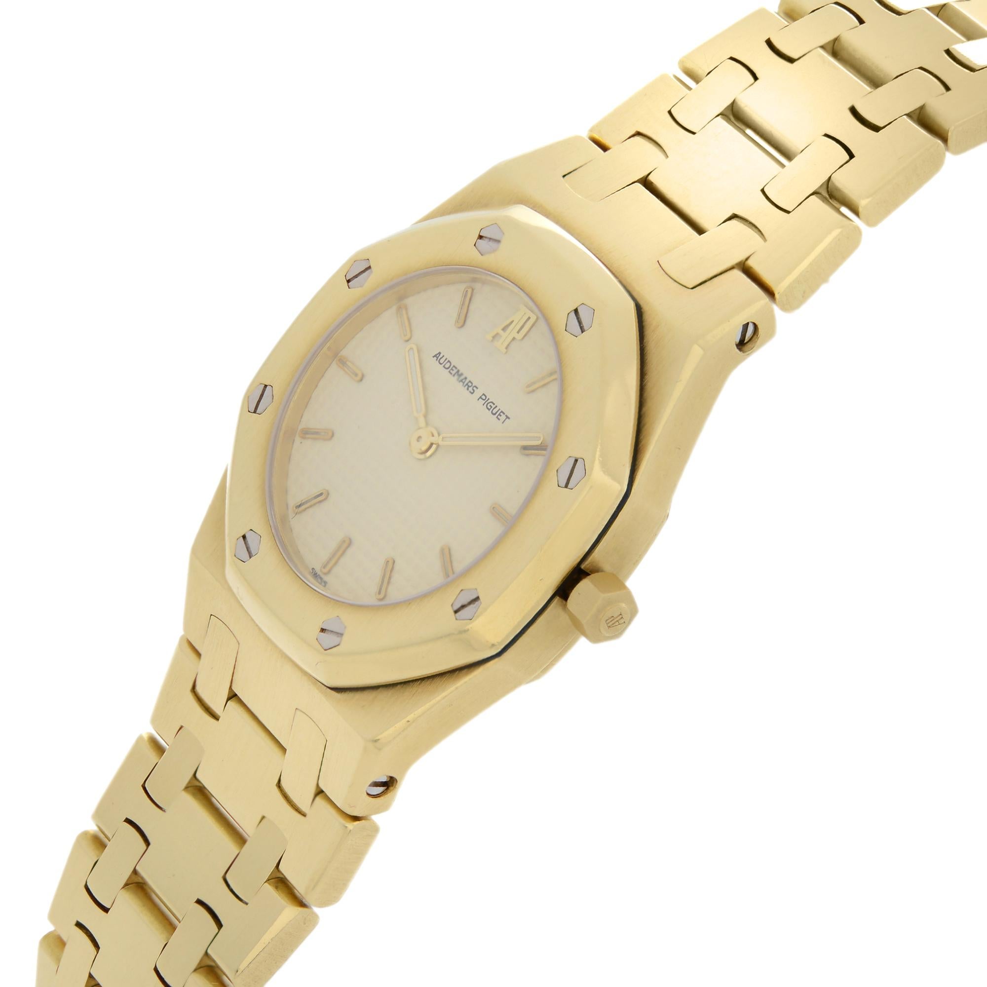 audemars piguet royal oak 56082ba 18k 35mm quartz watch