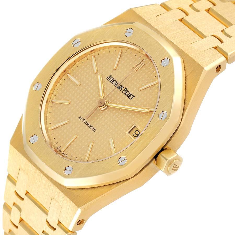 Audemars Piguet Royal Oak 18k Gelbgold Herrenuhr 14790BA im Angebot 2