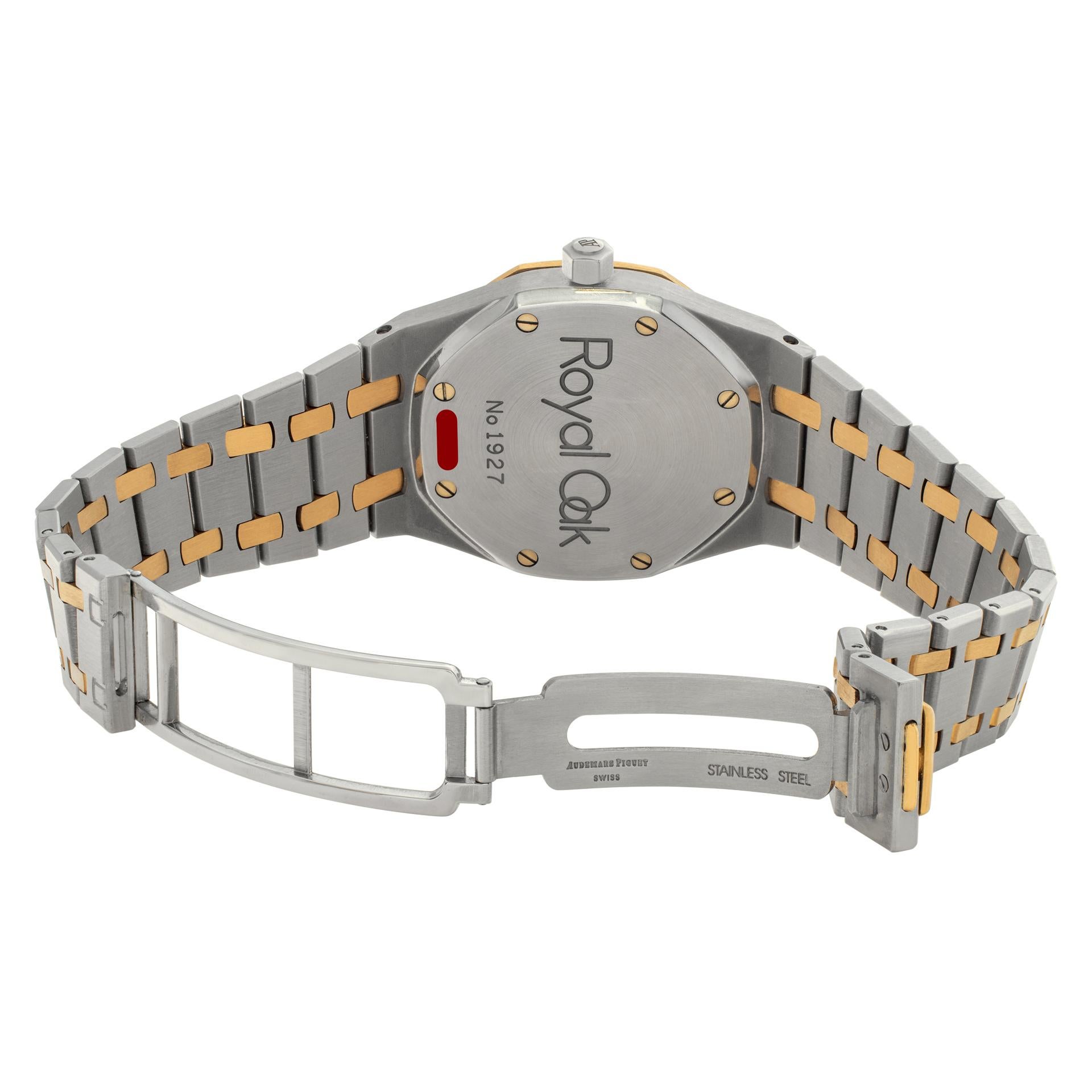 Automatik-Armbanduhr Royal Oak von Audemars Piguet aus 18 Karat Gelbgold und Edelstahl für Damen oder Herren