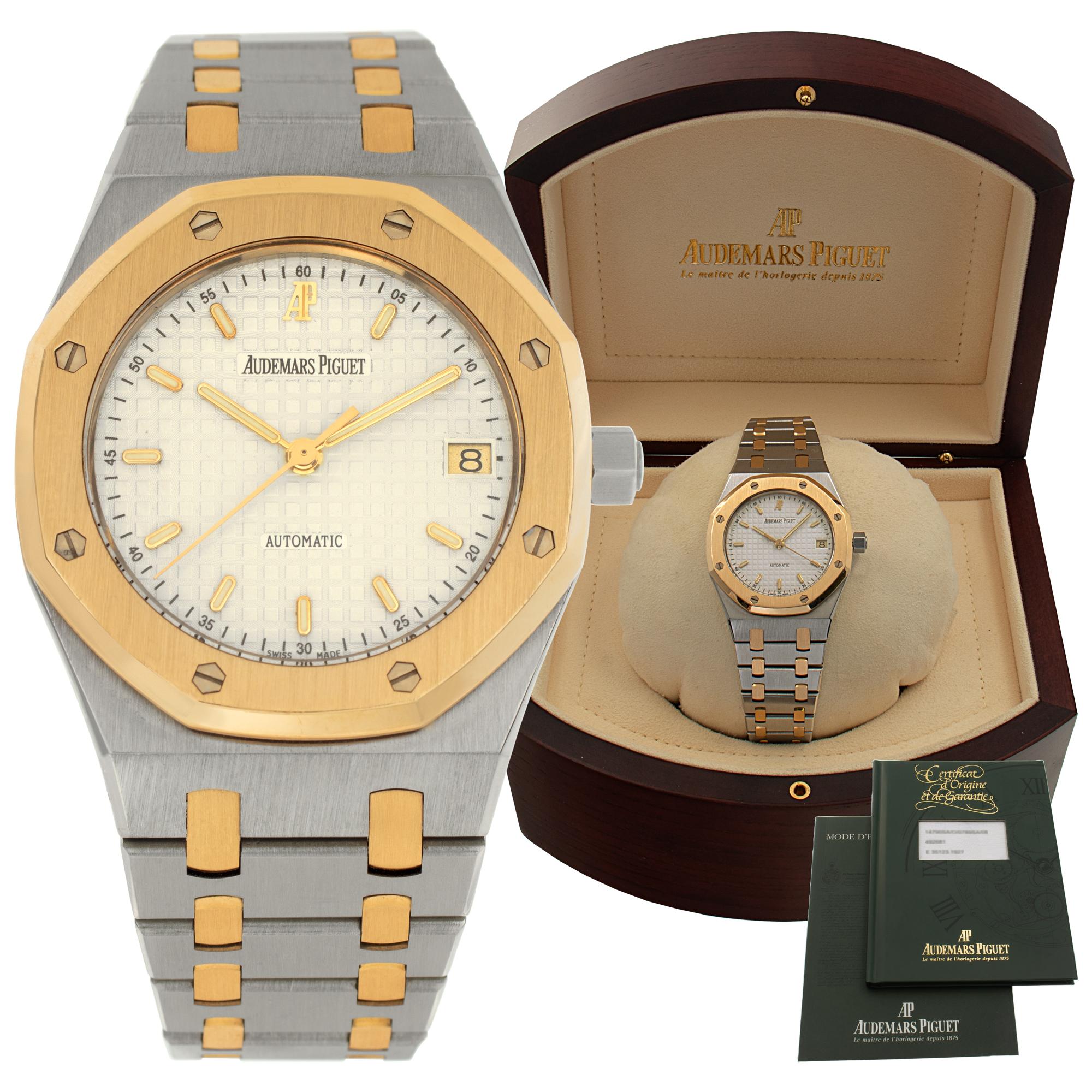 Automatik-Armbanduhr Royal Oak von Audemars Piguet aus 18 Karat Gelbgold und Edelstahl 3