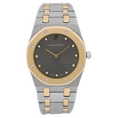 Audemars Piguet Royal Oak 18K Yellow Gold Steel Gray Dial Mens Watch 56303SA