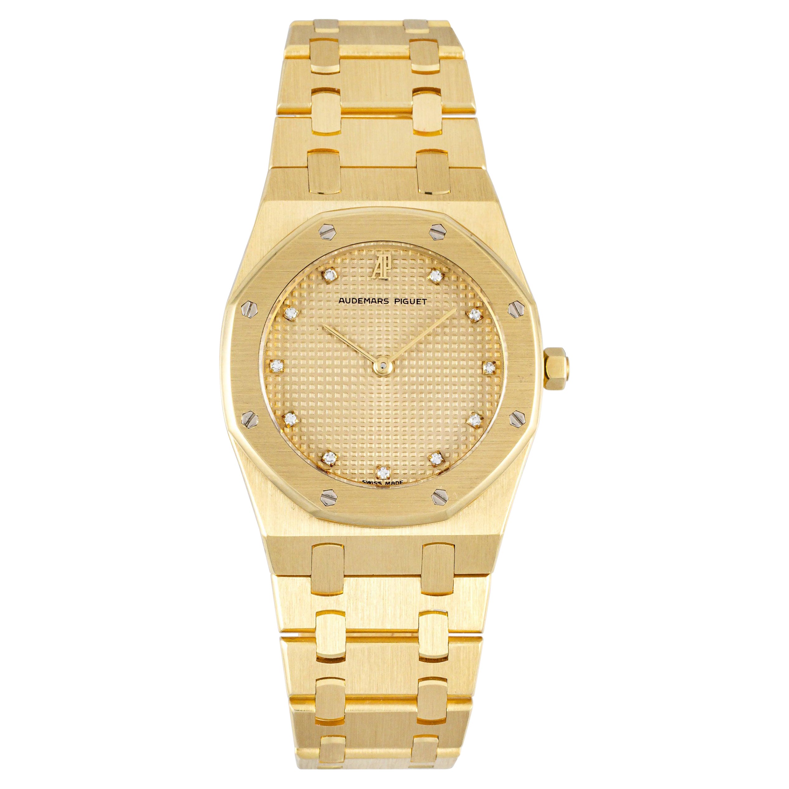 Reloj Audemars Piguet Royal Oak de oro amarillo de 18 quilates, años 90 en venta