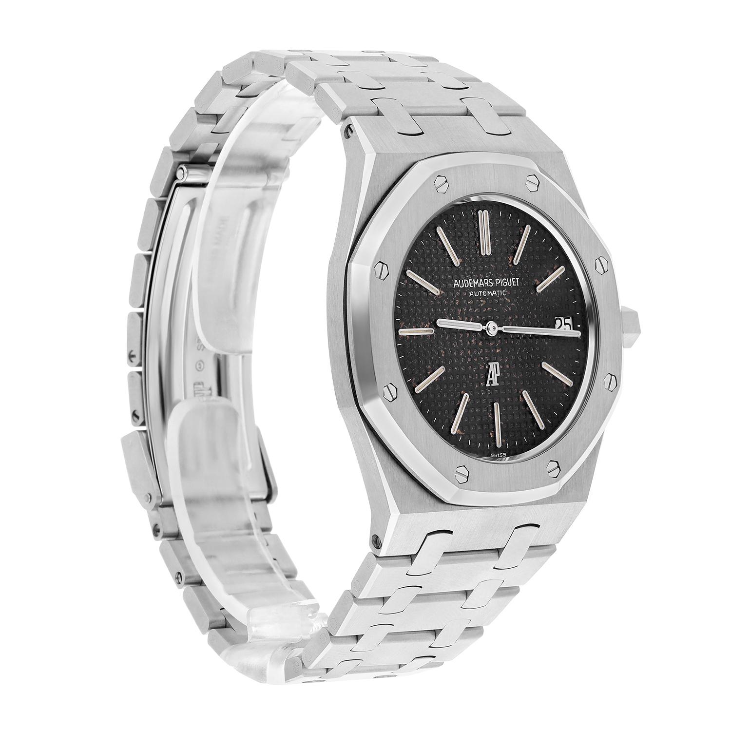 Audemars Piguet Royal Oak 1ère édition « A series » Montre de 39 mm 5402ST vers 1972 Bon état - En vente à New York, NY