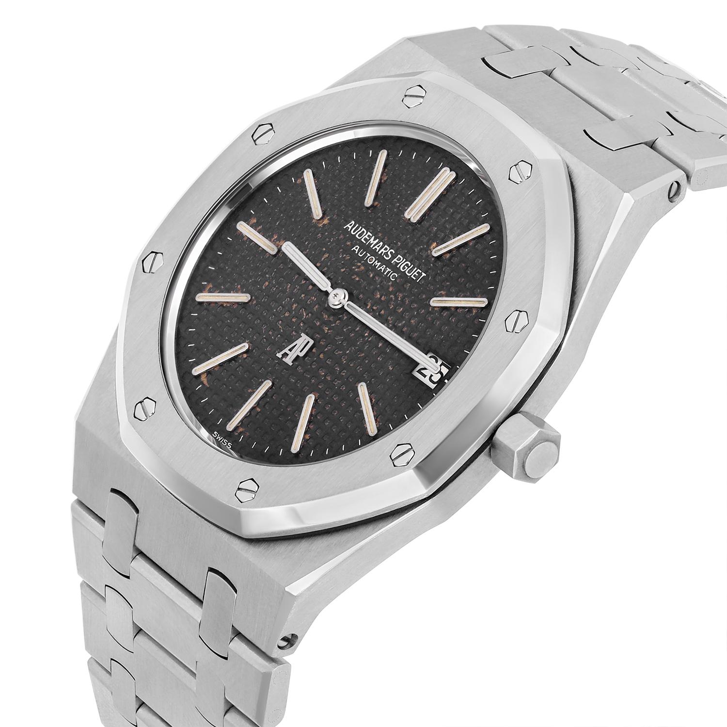 Audemars Piguet Royal Oak 1ère édition « A series » Montre de 39 mm 5402ST vers 1972 en vente 2