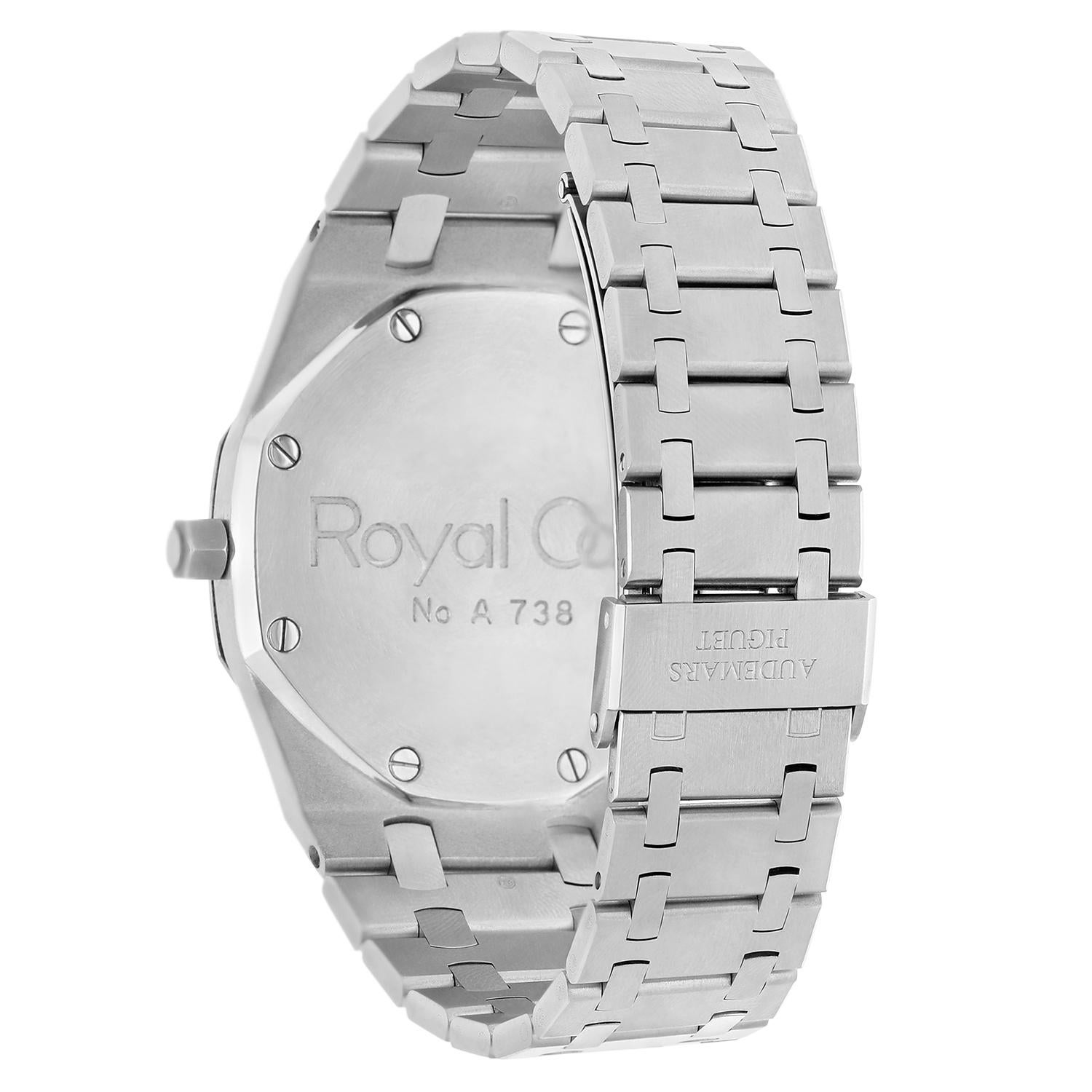 Audemars Piguet Royal Oak 1ère édition « A series » Montre de 39 mm 5402ST vers 1972 en vente 4