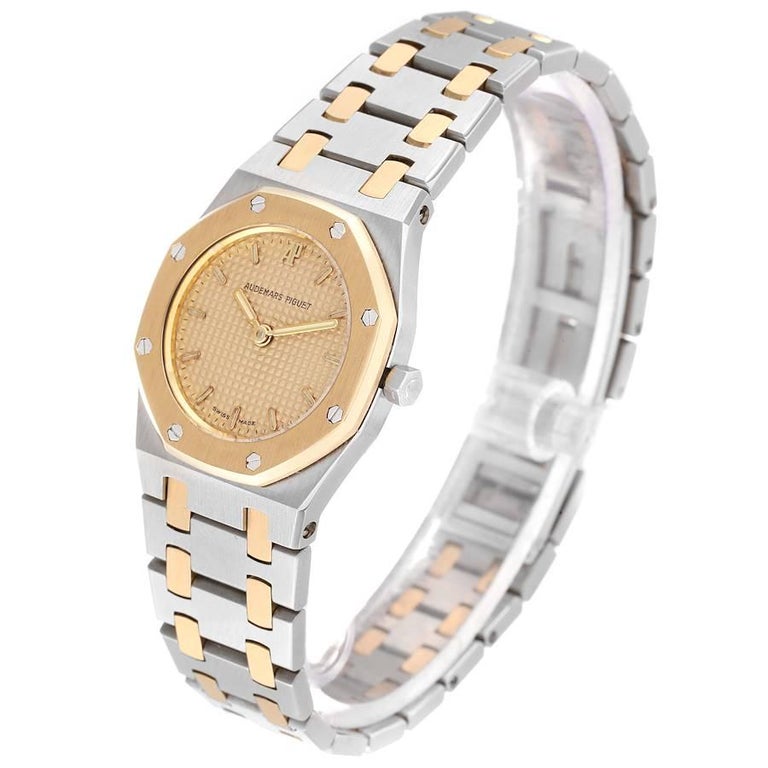 Audemars Piguet Royal Oak Steel Yellow Gold Ladies Watch at 1stDibs