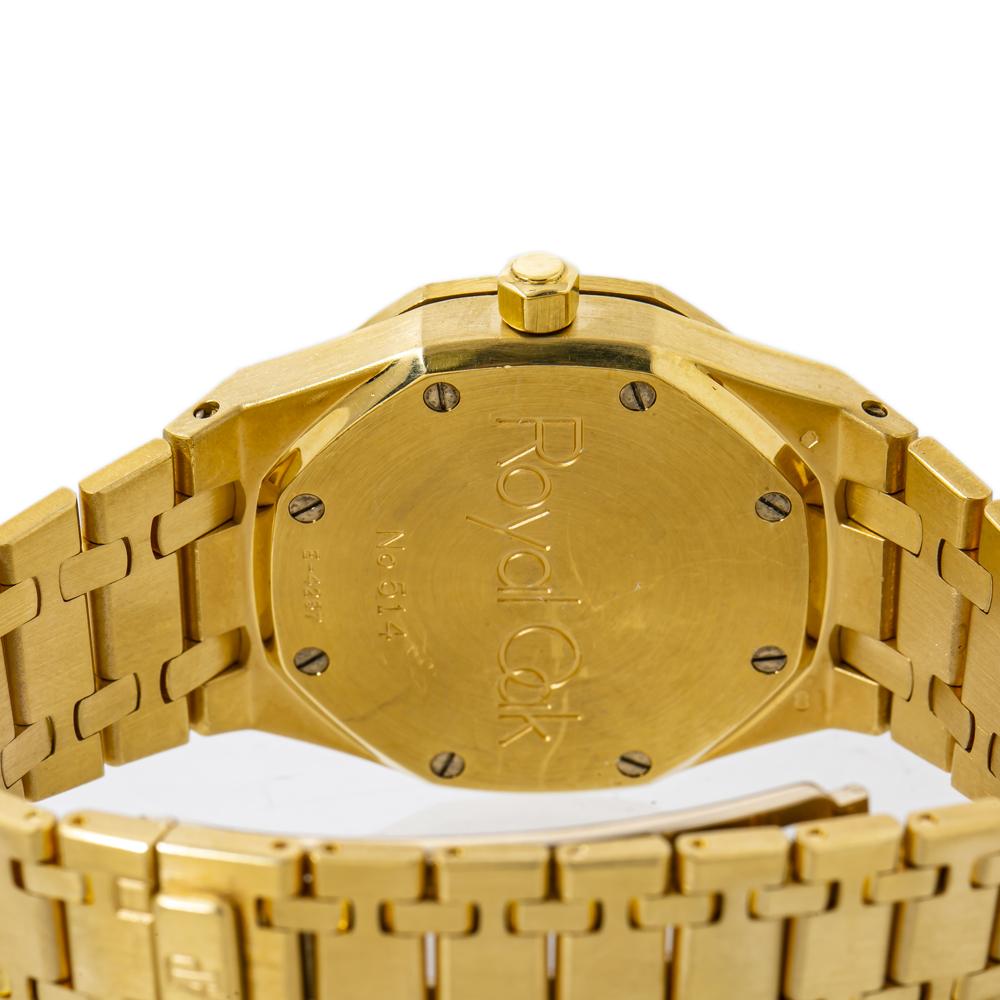 Audemars Piguet Royal Oak 25730BA Dual Time 18K Gold Black Dial Mens Watch 1