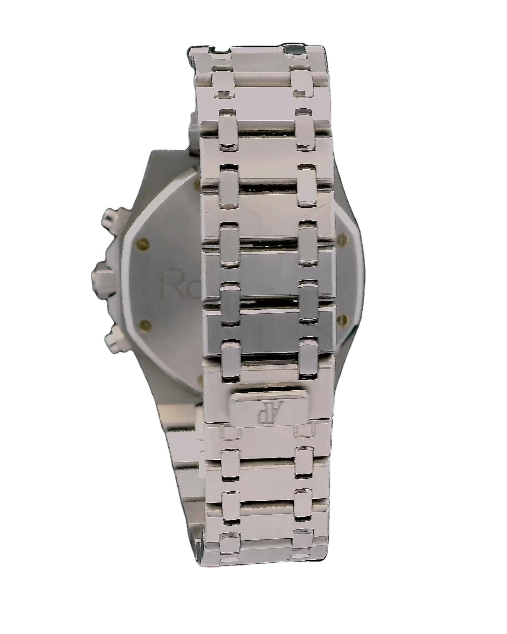 Audemars Piguet Royal Oak 25860ST Blue Dial Mens Watch With Box & Papers For Sale 2