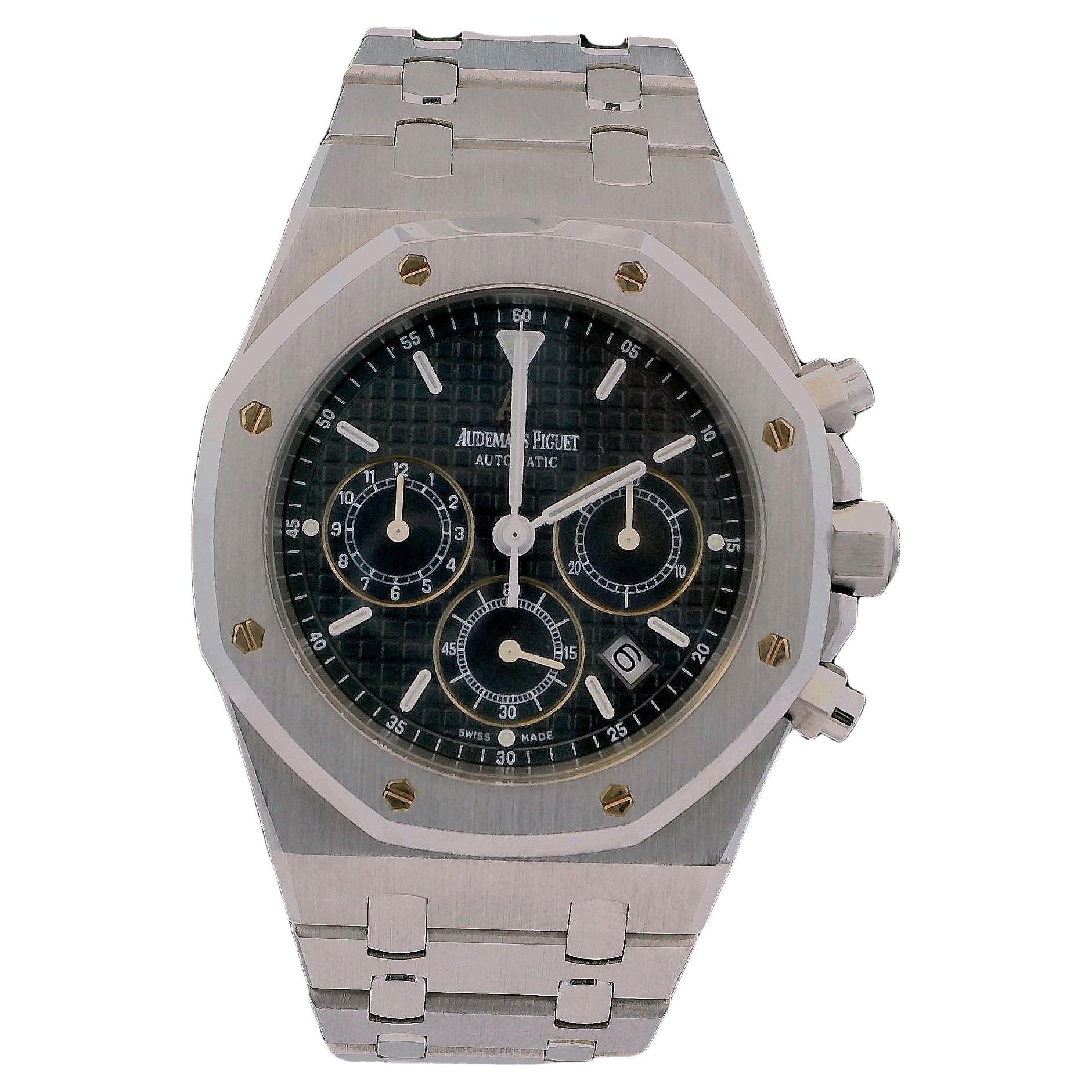Audemars Piguet Royal Oak 25860ST Blue Dial Mens Watch With Box & Papers