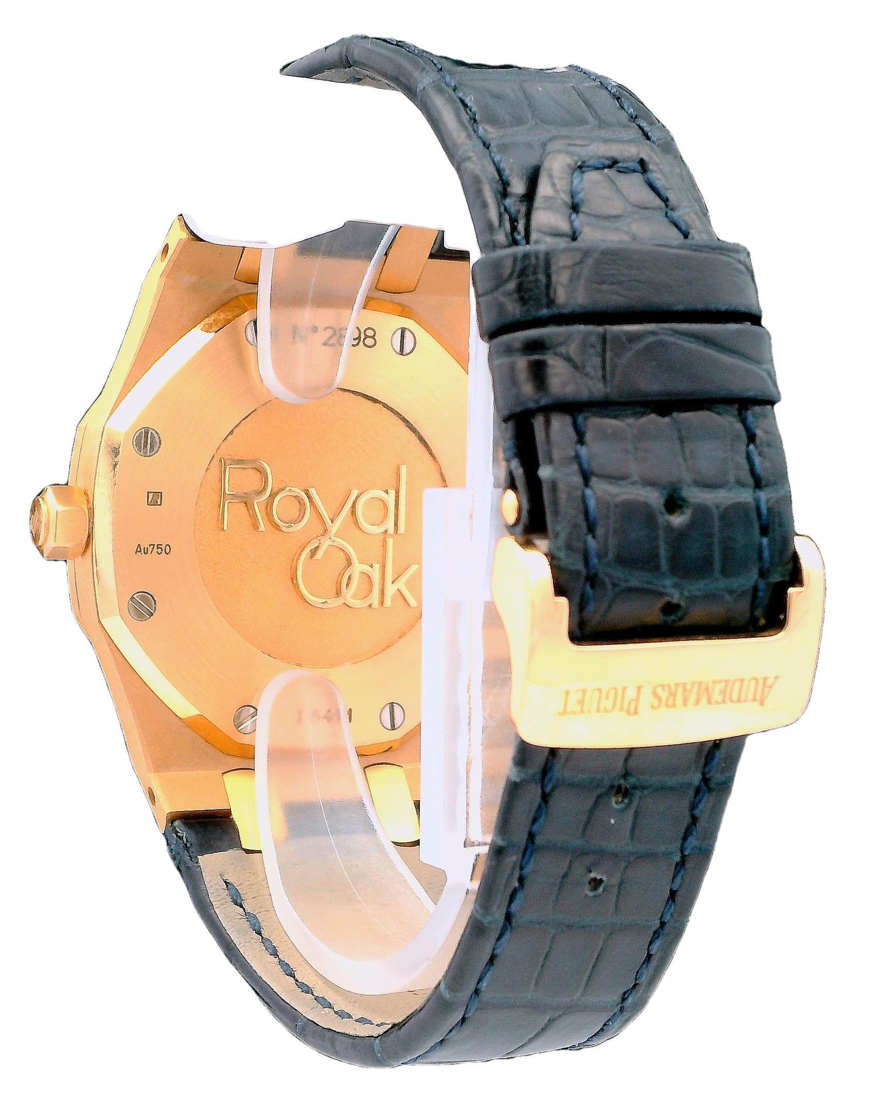 Women's or Men's Audemars Piguet Royal Oak 26120OR Dual Time Mens Watch Box Papers For Sale