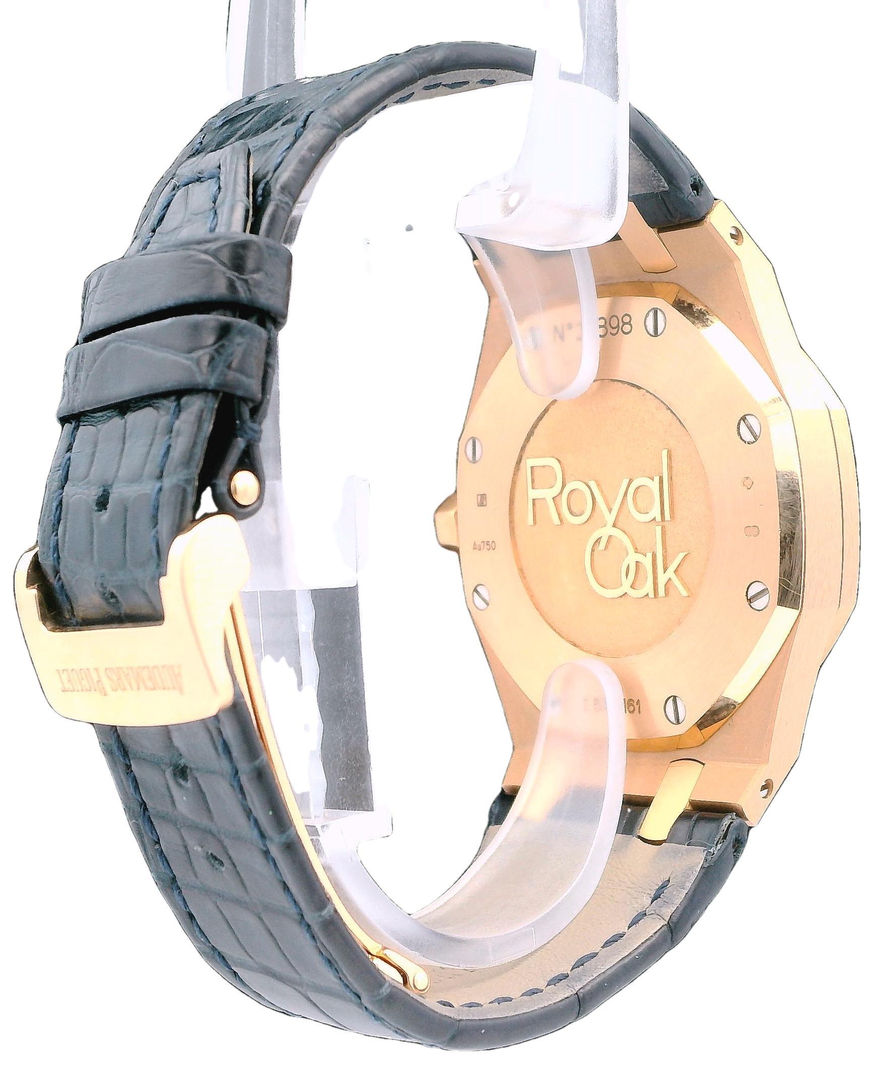 Audemars Piguet Royal Oak 26120OR Dual Time Mens Watch Box Papers For Sale 1
