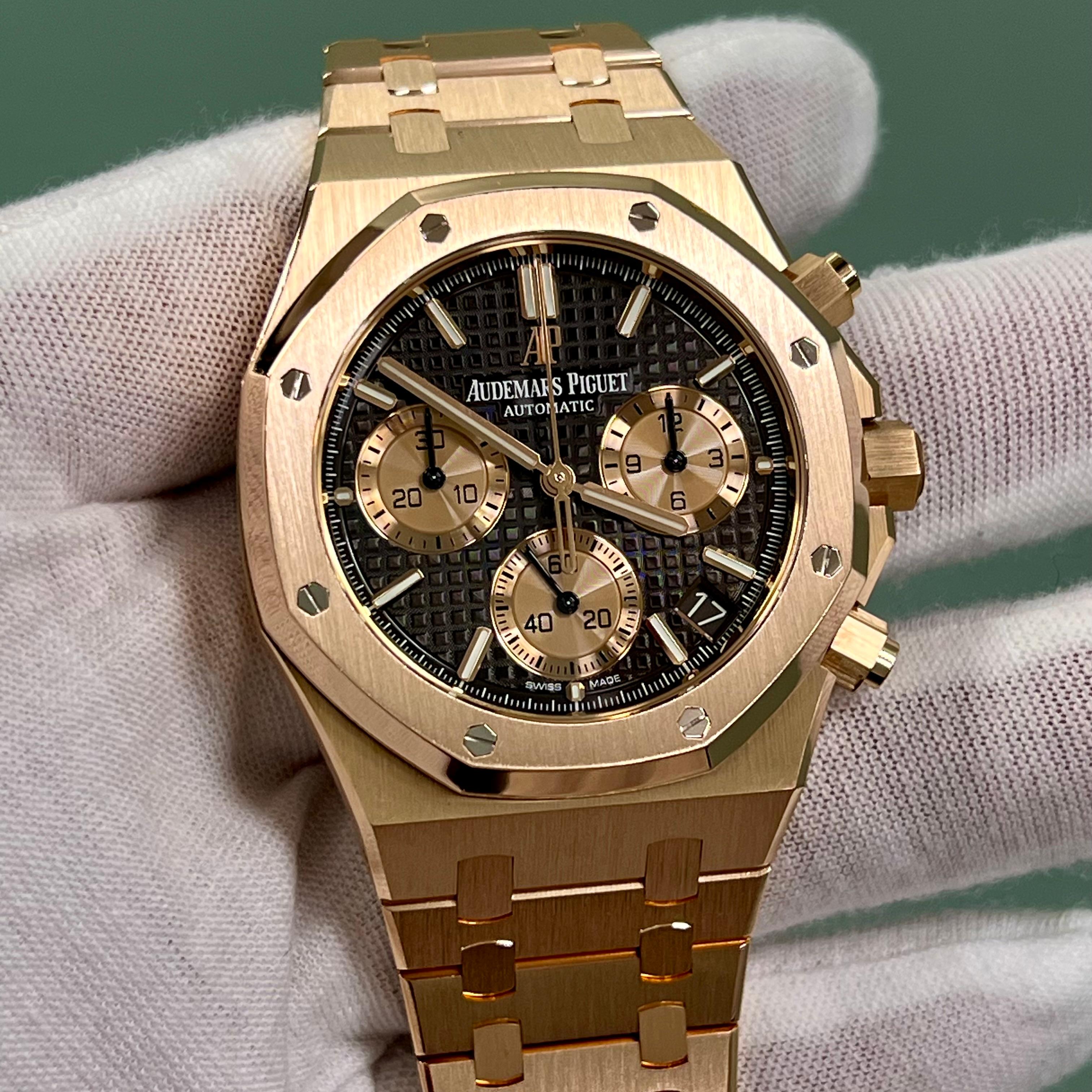 Audemars Piguet Royal Oak 26239OR.OO.1220OR.02 Chocolate 18K Rose Gold Box Paper 6