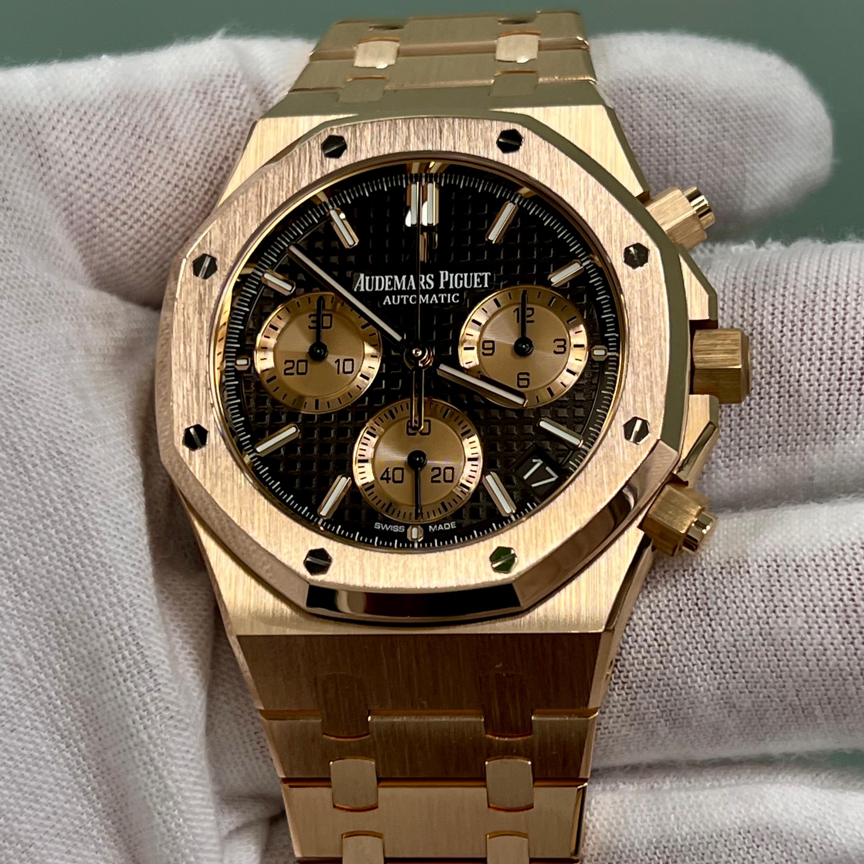 Audemars Piguet Royal Oak 26239OR.OO.1220OR.02 Chocolate 18K Rose Gold Box Paper 7