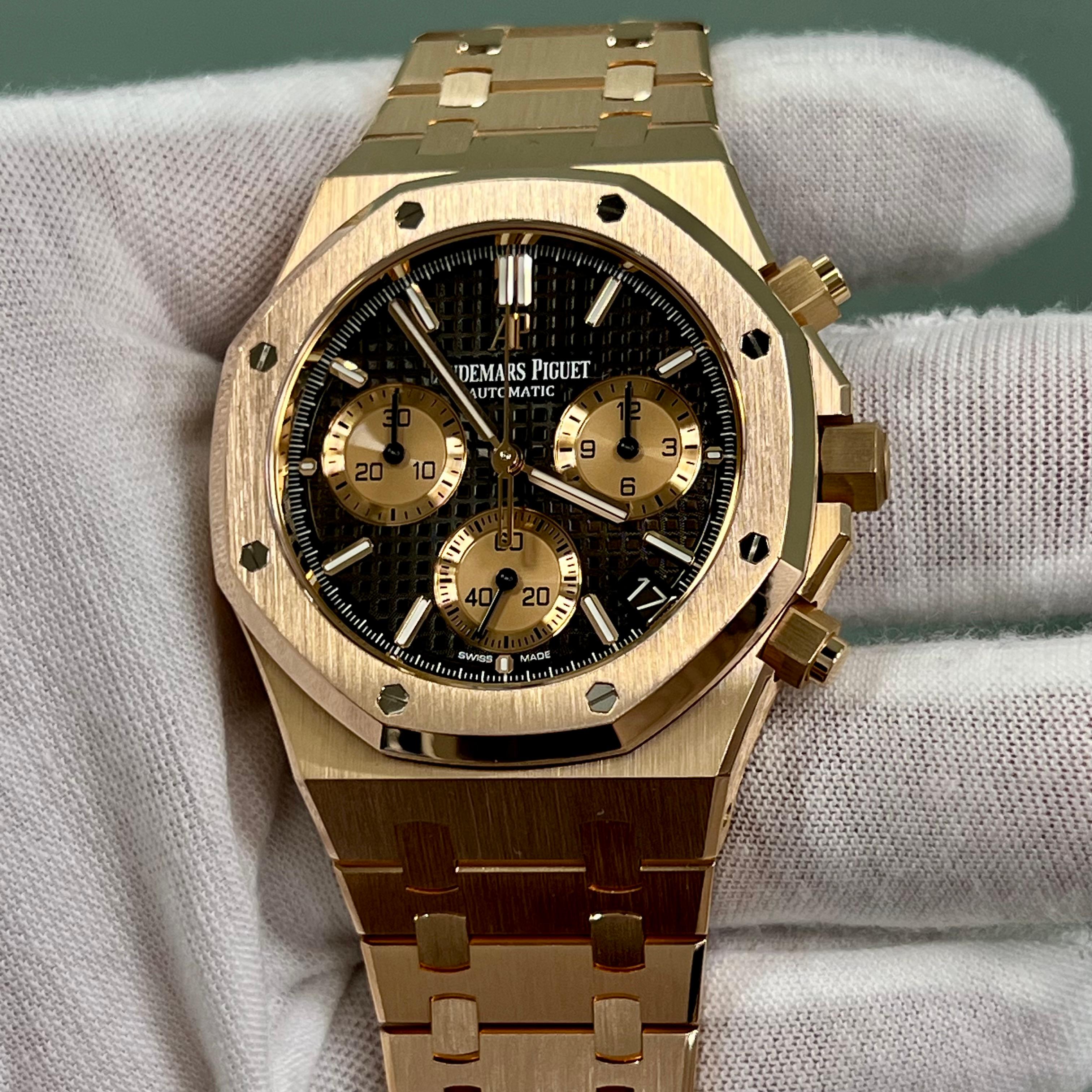 Audemars Piguet Royal Oak 26239OR.OO.1220OR.02 Chocolate 18K Rose Gold Box Paper 9