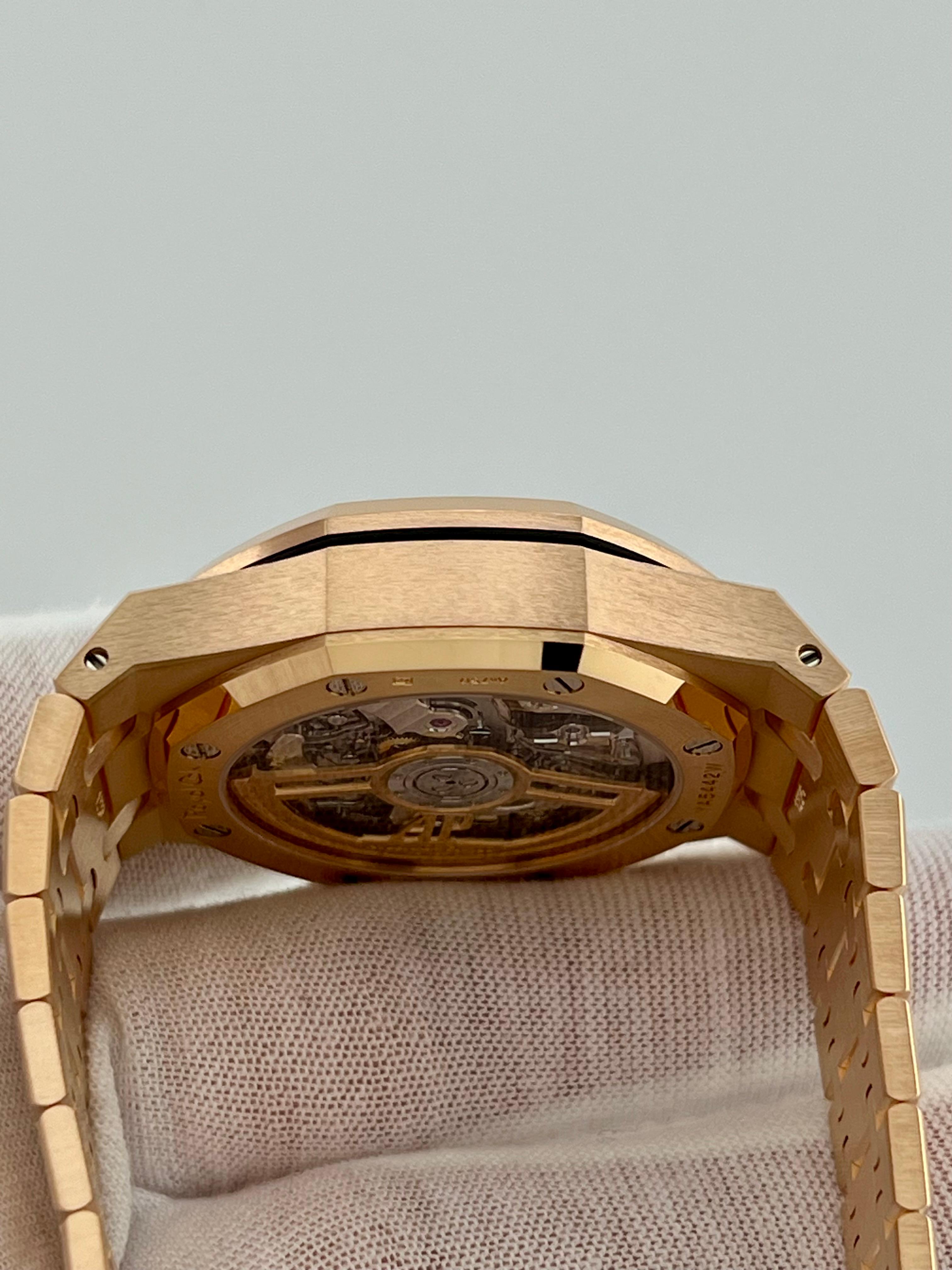 Audemars Piguet Royal Oak 26239OR.OO.1220OR.02 Chocolate 18K Rose Gold Box Paper 4